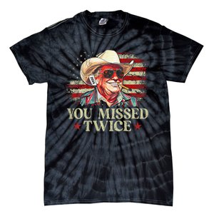 Trump Assassination Attempt You Missed Twice Tie-Dye T-Shirt