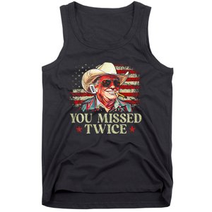 Trump Assassination Attempt You Missed Twice Tank Top