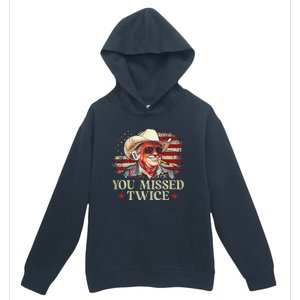 Trump Assassination Attempt You Missed Twice Urban Pullover Hoodie