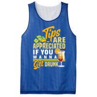 Tips Are Appreciated If You Wanna Get Drunk Barkeeper Funny Gift Mesh Reversible Basketball Jersey Tank