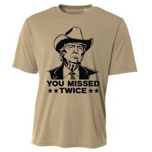 Trump Assassination Attempt Trump 2024 You Missed Twice Cooling Performance Crew T-Shirt