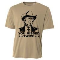 Trump Assassination Attempt Trump 2024 You Missed Twice Cooling Performance Crew T-Shirt