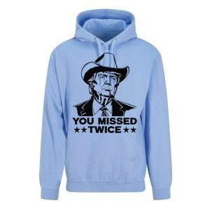 Trump Assassination Attempt Trump 2024 You Missed Twice Unisex Surf Hoodie