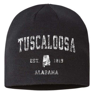 Tuscaloosa Alabama Al Vintage Athletic Sports Design Sustainable Beanie