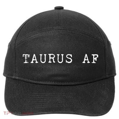 Taurus AF April May Birthday 7-Panel Snapback Hat