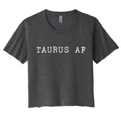 Taurus AF April May Birthday Crop Top