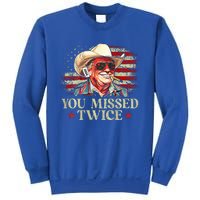 Trump Assassination Attempt You Missed Twice Sweatshirt