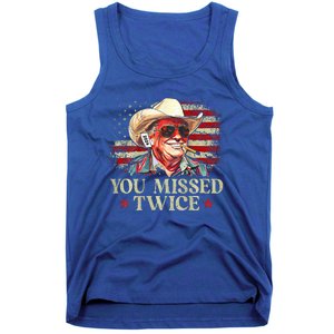 Trump Assassination Attempt You Missed Twice Tank Top