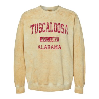 Tuscaloosa Alabama Al Vintage Athletic Sports Design Colorblast Crewneck Sweatshirt