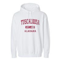 Tuscaloosa Alabama Al Vintage Athletic Sports Design Garment-Dyed Fleece Hoodie