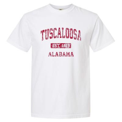 Tuscaloosa Alabama Al Vintage Athletic Sports Design Garment-Dyed Heavyweight T-Shirt