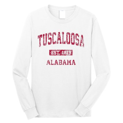 Tuscaloosa Alabama Al Vintage Athletic Sports Design Long Sleeve Shirt