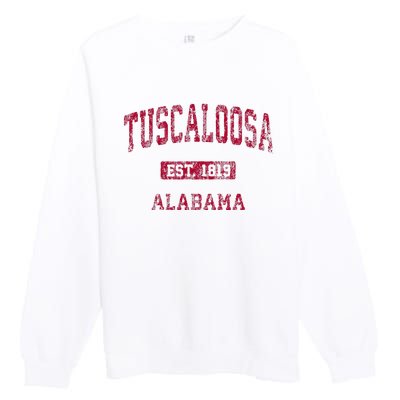 Tuscaloosa Alabama Al Vintage Athletic Sports Design Premium Crewneck Sweatshirt