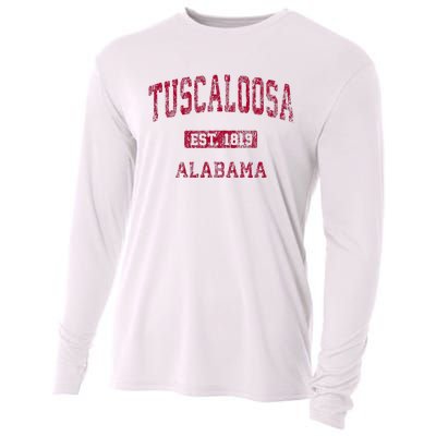 Tuscaloosa Alabama Al Vintage Athletic Sports Design Cooling Performance Long Sleeve Crew