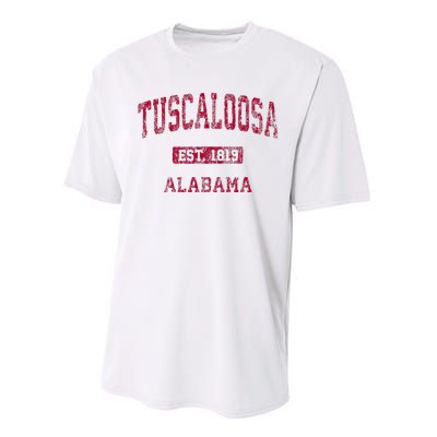 Tuscaloosa Alabama Al Vintage Athletic Sports Design Performance Sprint T-Shirt