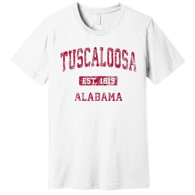 Tuscaloosa Alabama Al Vintage Athletic Sports Design Premium T-Shirt