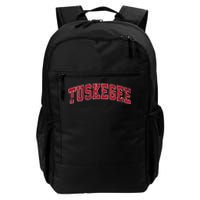 Tuskegee Alabama Al Vintage Sports Design Red Design Daily Commute Backpack