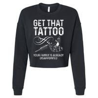 Tattoo Artist Art For Women Tattoo Lover Tattoo Artist Cropped Pullover Crew