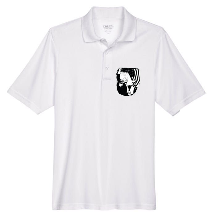 Trump Assassination Attempt Photo 2024 Men's Origin Performance Piqué Polo