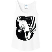 Trump Assassination Attempt Photo 2024 Ladies Essential Tank