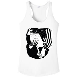 Trump Assassination Attempt Photo 2024 Ladies PosiCharge Competitor Racerback Tank