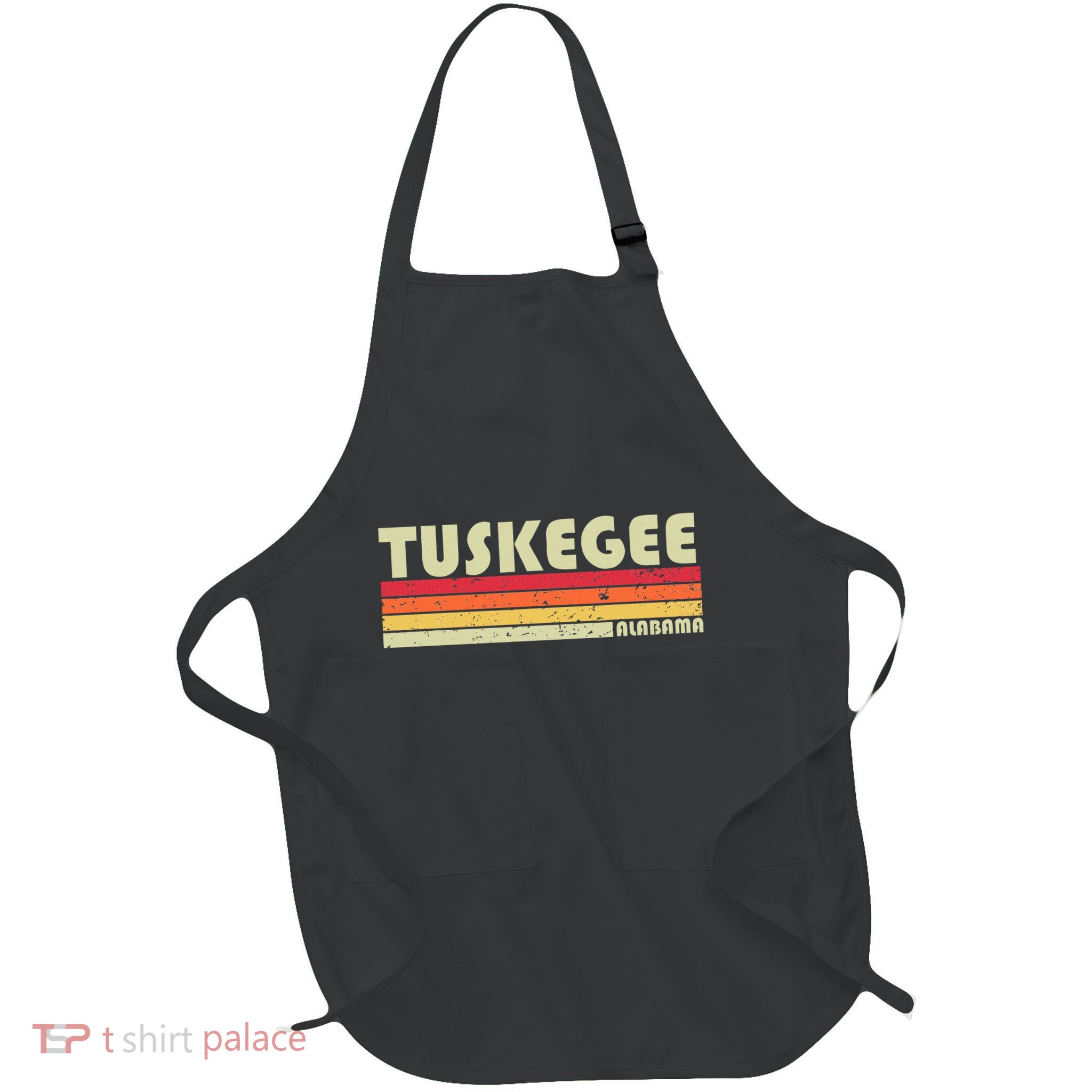 Tuskegee Al Alabama Funny City Home Roots Gift Retro 70s 80s Full-Length Apron With Pockets