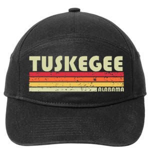 Tuskegee Al Alabama Funny City Home Roots Gift Retro 70s 80s 7-Panel Snapback Hat