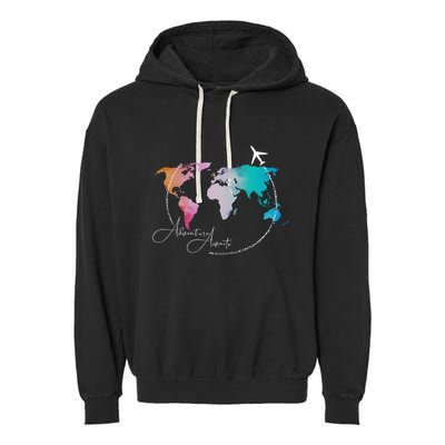 Traveler Adventure Artist Travel Lover Garment-Dyed Fleece Hoodie