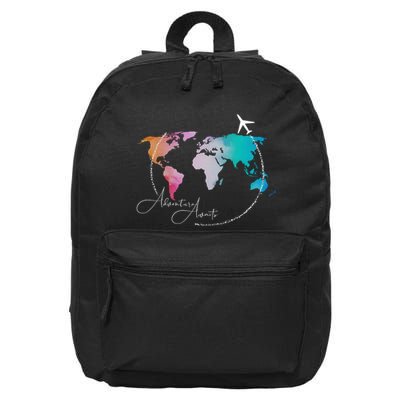 Traveler Adventure Artist Travel Lover 16 in Basic Backpack