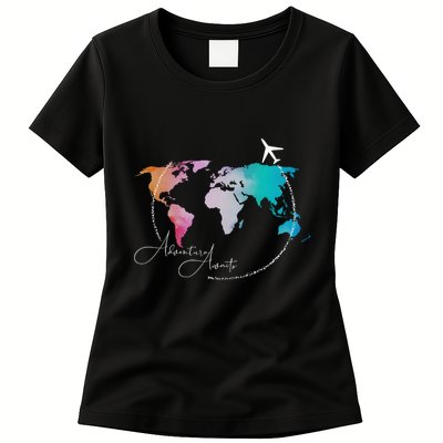Traveler Adventure Artist Travel Lover Womens T-Shirt