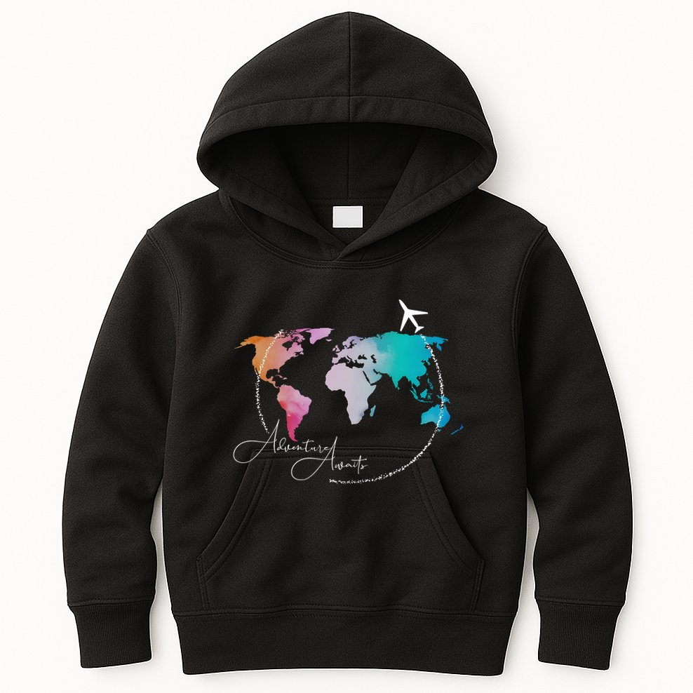 Traveler Adventure Artist Travel Lover Kids Hoodie