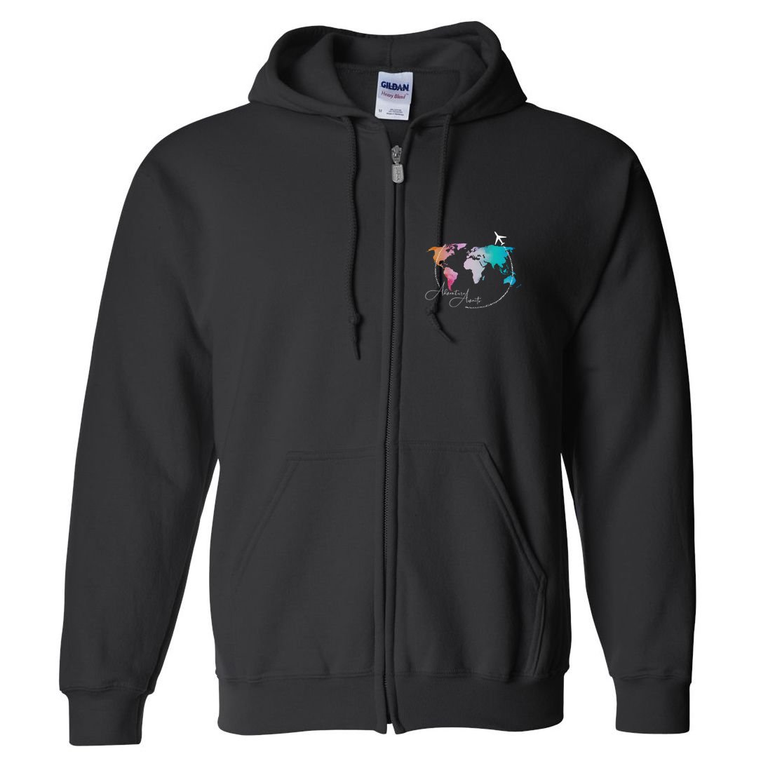 Traveler Adventure Artist Travel Lover Full Zip Hoodie