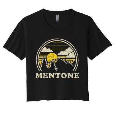 Tone Alabama Al Vintage Hiking Mountains Women's Crop Top Tee