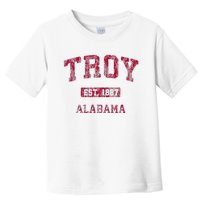 Troy Alabama Al Vintage Athletic Sports Design Toddler T-Shirt