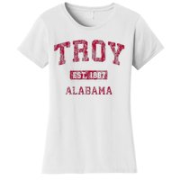 Troy Alabama Al Vintage Athletic Sports Design Women's T-Shirt