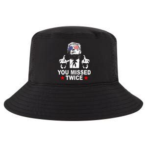 Trump Assassination Attempt Trump 2024 You Missed Twice Cool Comfort Performance Bucket Hat