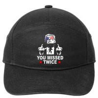 Trump Assassination Attempt Trump 2024 You Missed Twice 7-Panel Snapback Hat