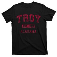 Troy Alabama Al Vintage Athletic Sports Design T-Shirt