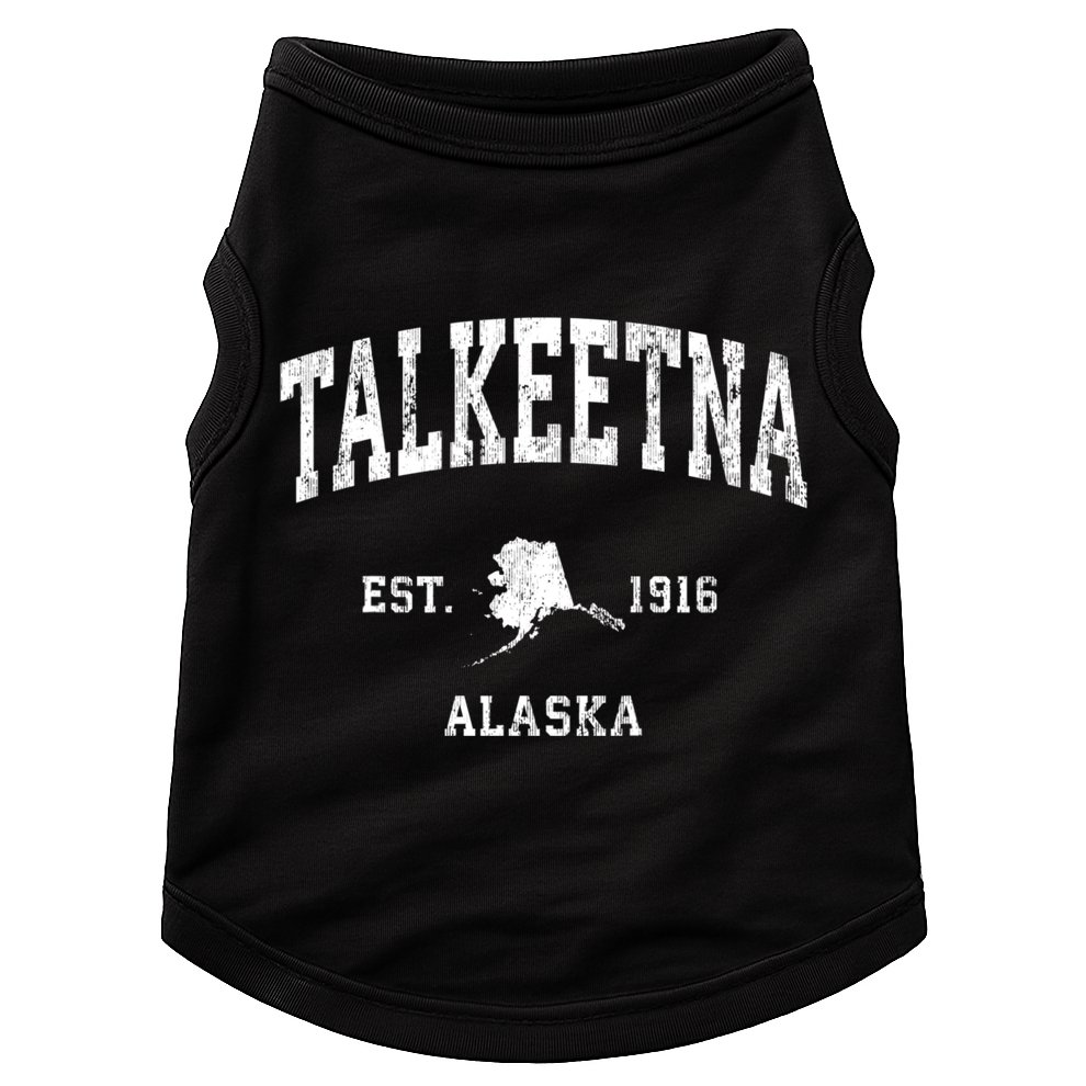 Talkeetna Alaska Ak Vintage Athletic Sports Doggie Tank