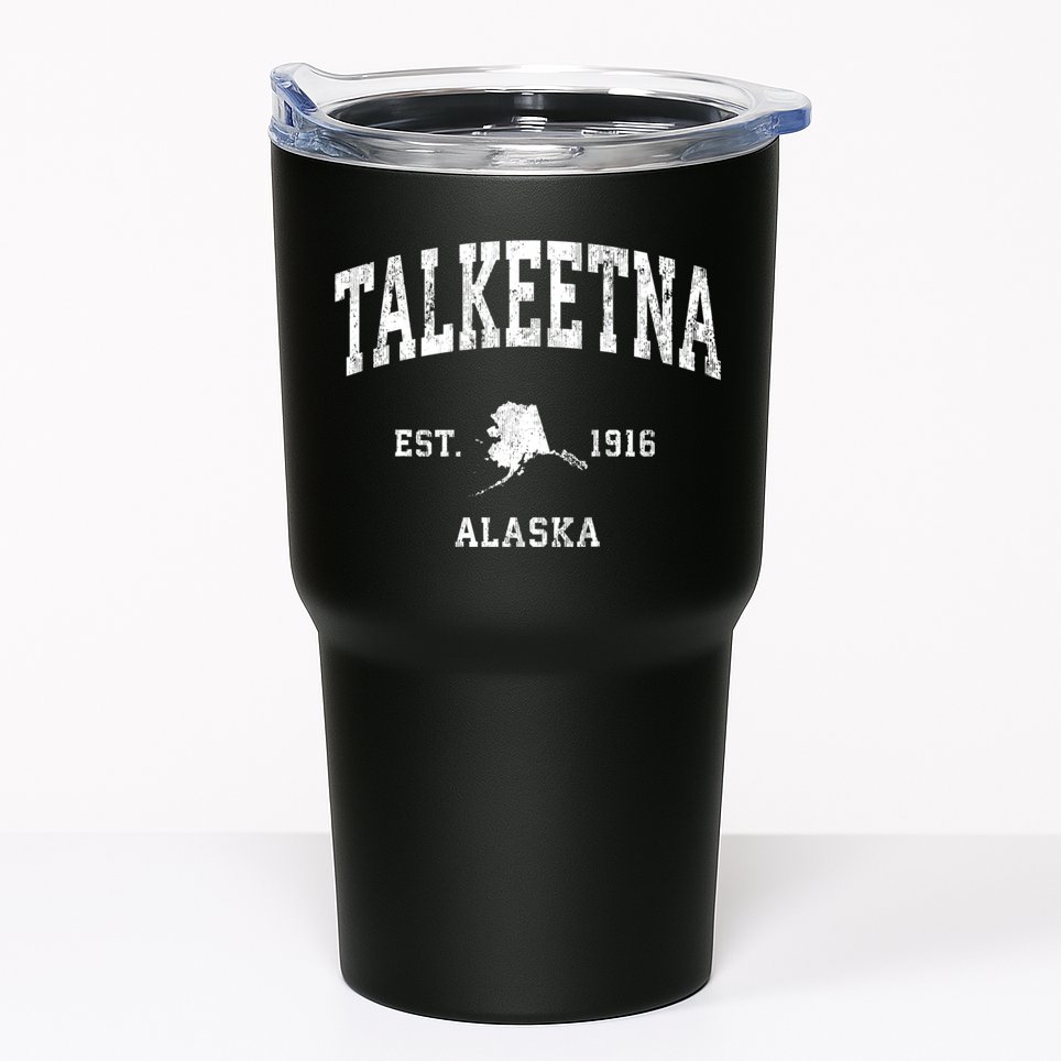 Talkeetna Alaska Ak Vintage Athletic Sports Tumbler