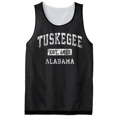 Tuskegee Alabama Al Vintage Established Sports Design Mesh Reversible Basketball Jersey Tank