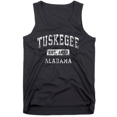 Tuskegee Alabama Al Vintage Established Sports Design Tank Top