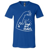 Tough As A Mother Cool Gift Funny Cute Sarcastic Mom Cool Gift V-Neck T-Shirt