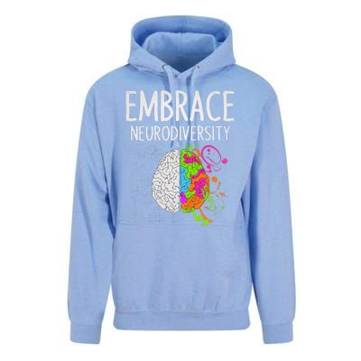 Teacher April Autism Awareness Embrace Neurodiversity Brain Unisex Surf Hoodie