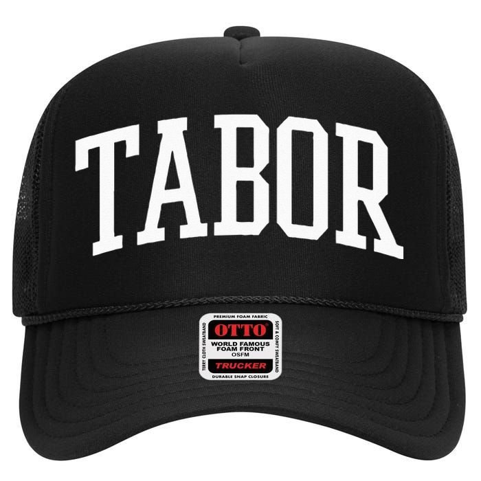 Tabor Athletic Arch College University @ Alumni High Crown Mesh Back Trucker Hat