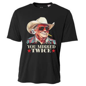 Trump Assassination Attempt Trump 2024 You Missed Twice Cooling Performance Crew T-Shirt