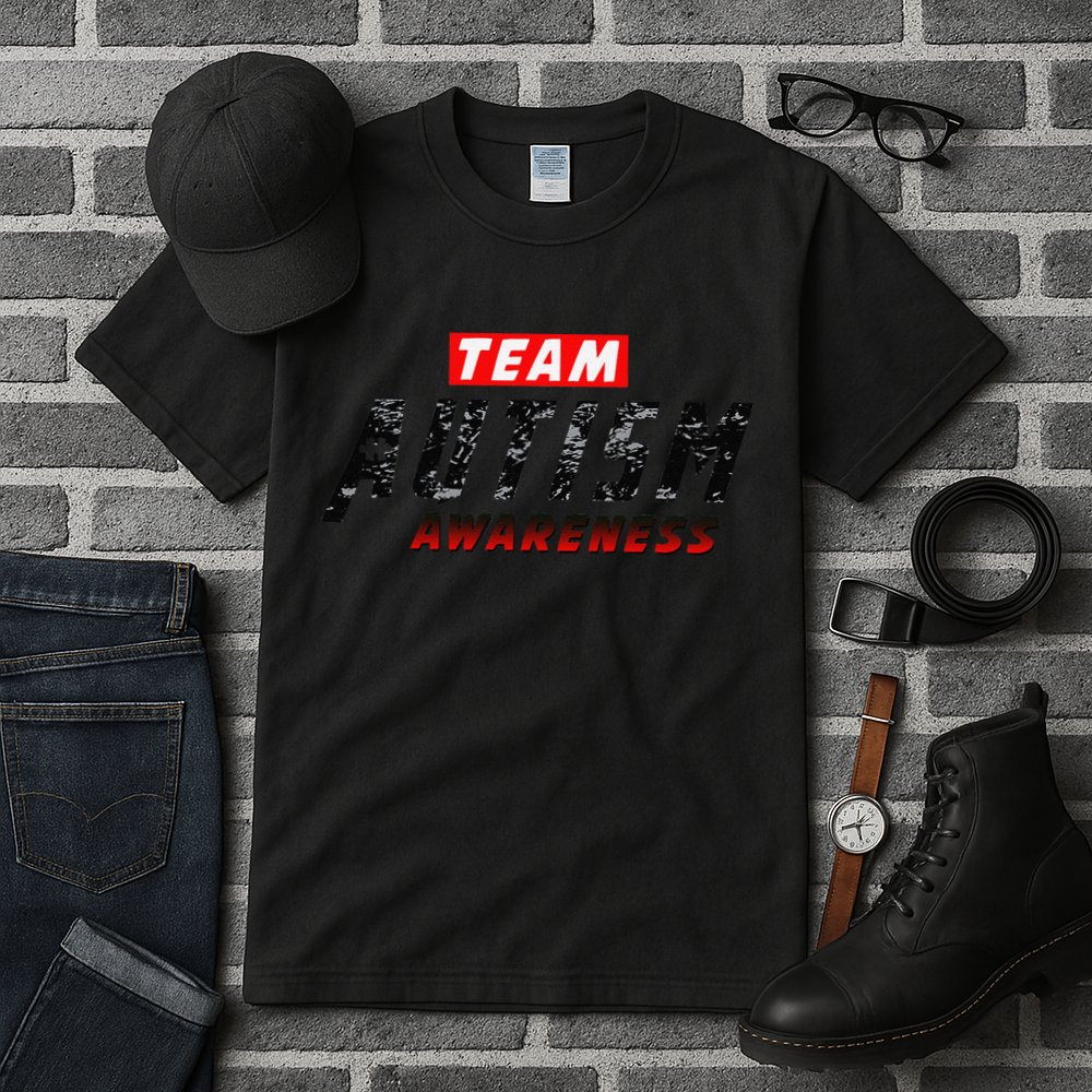Team Autism Awareness Superhero Tall T-Shirt