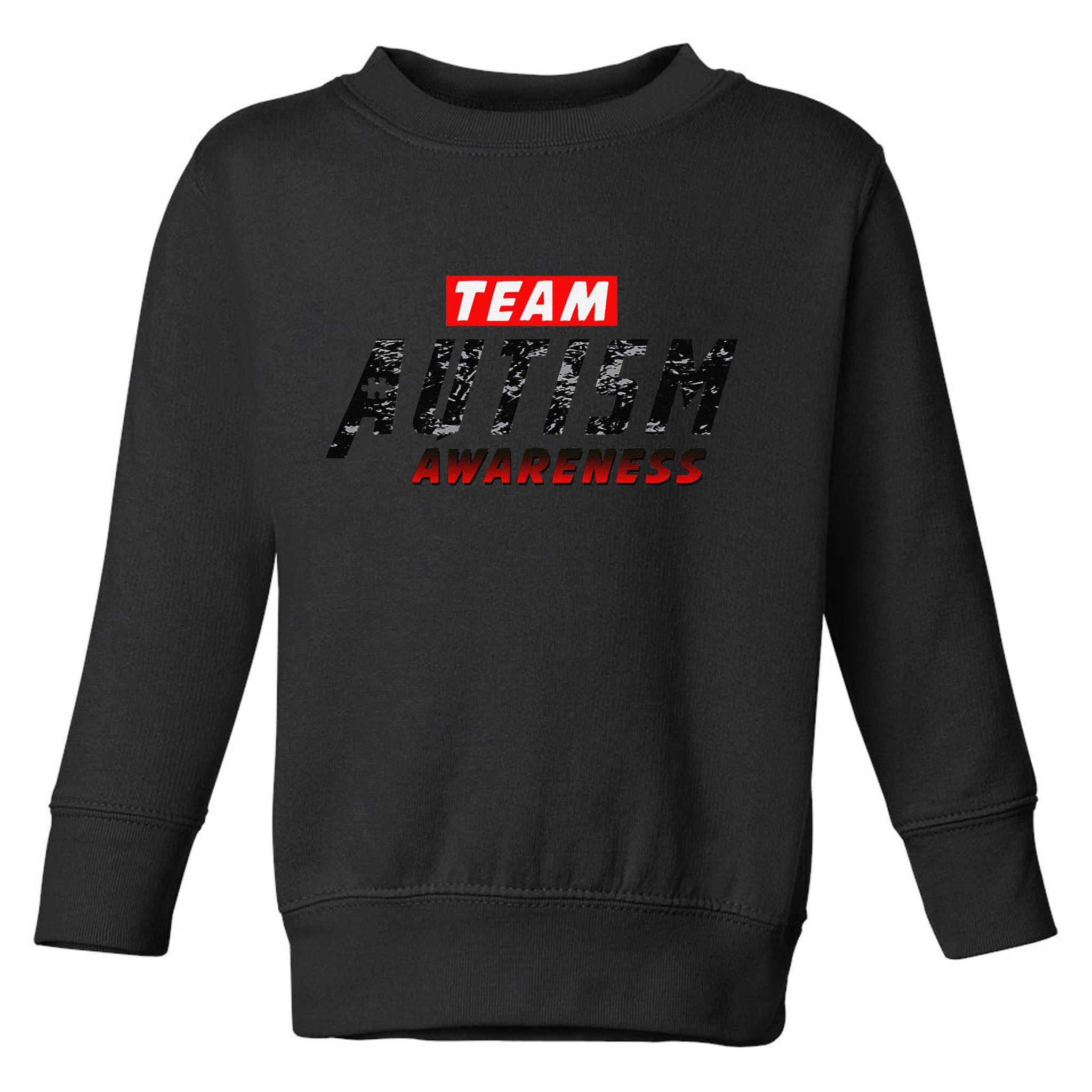 Team Autism Awareness Superhero Toddler Sweatshirt
