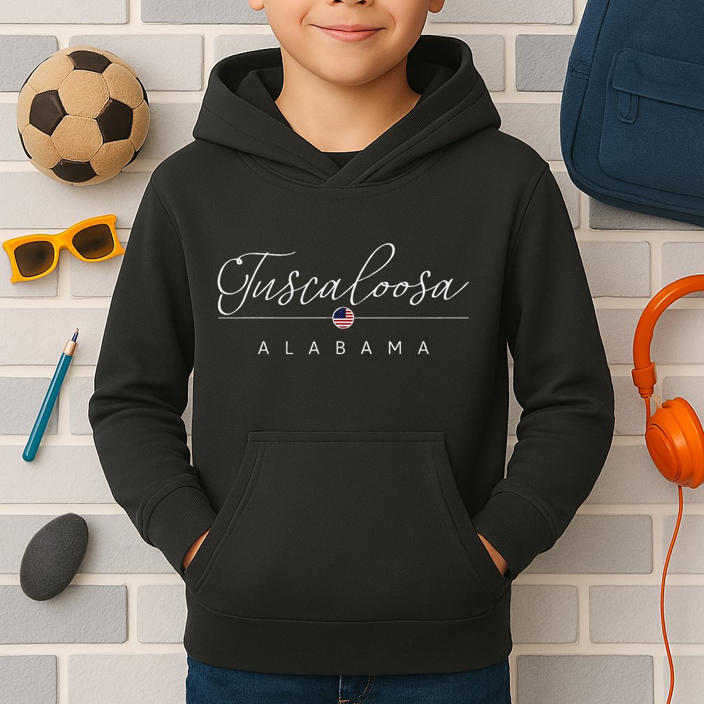 Tuscaloosa Alabama Al On Tuscaloosa Kids Hoodie