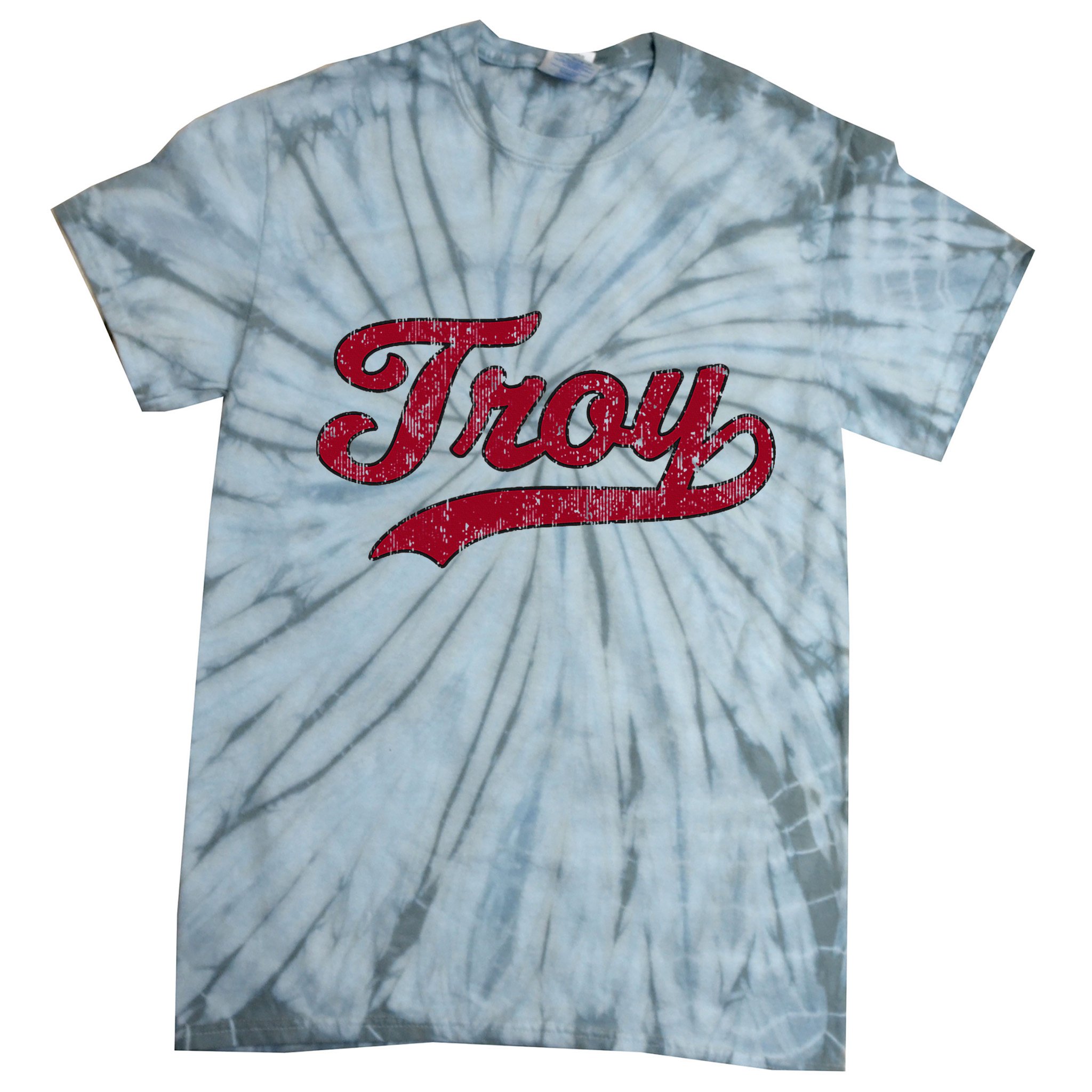 Troy Alabama Al Vintage Athletic Tie-Dye T-Shirt